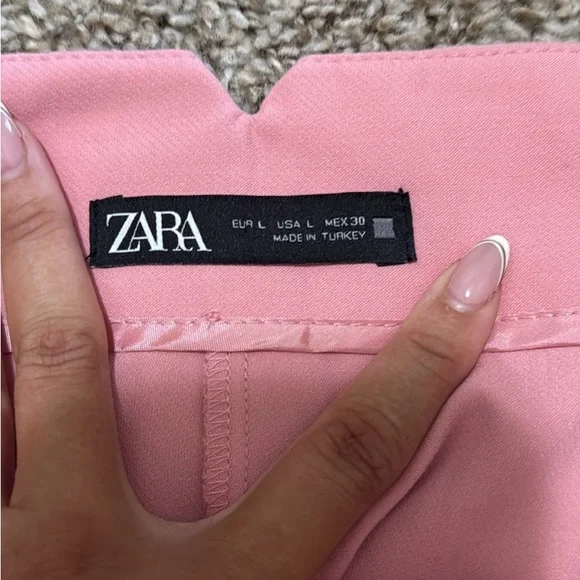 Zara Blush Pink Trousers - Picture 2 of 2